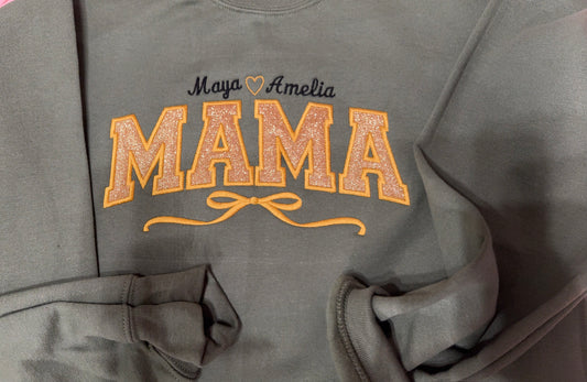 Custom MaMa Sweatshirt with Kids’ Names | Mother’s Day Gift