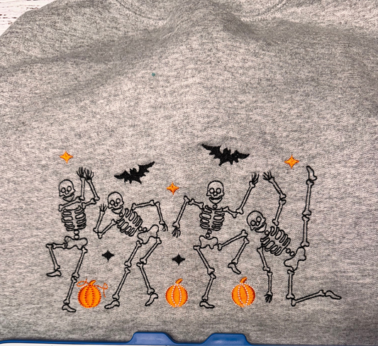 Dancing Skeletons Halloween Sweatshirt | Cozy Fall Crewneck