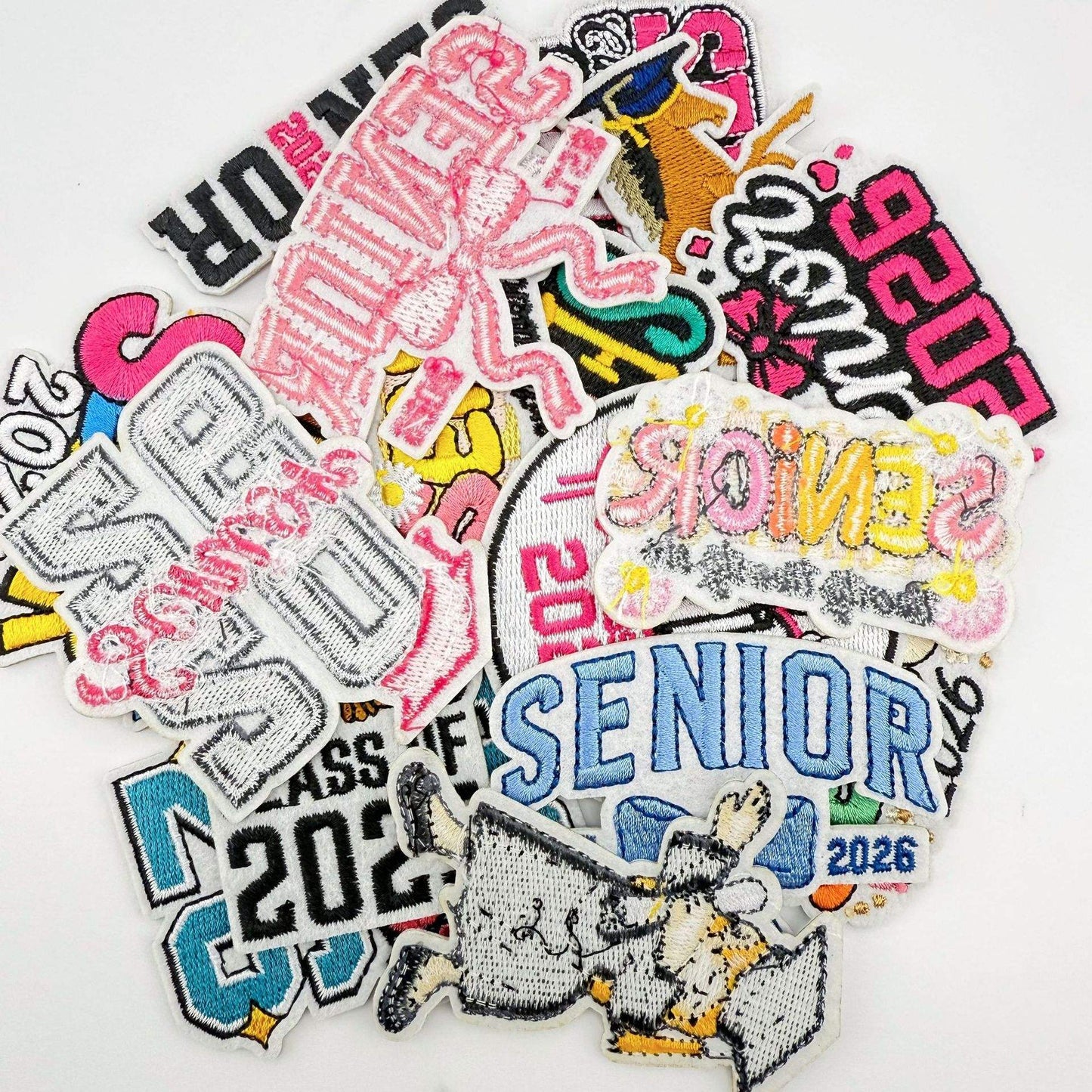 Senior 2026 Patches - Class Of 2026 - Embroidered Iron on patches